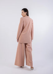 Double-Breasted Longline Blazer