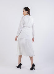 2305010-قميص بطبعة زهور أنيقة