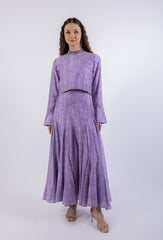 Flowy Textured Maxi Skirt