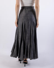 Flowy Textured Maxi Skirt