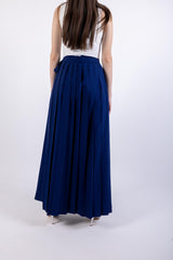 Pleated Solid Maxi Skirt\ ةرونت يسكام ةنيزم تايطب هداس
