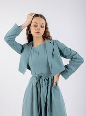 Lapel Detail Cropped Jacket