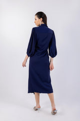 فستان ماكسي مزين بالألماس على الكتف\تسف يكام فاتكب ةنيزم س