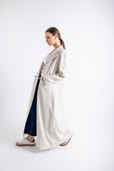 2465007-عباية بليزر مع تفاصيل أزرار