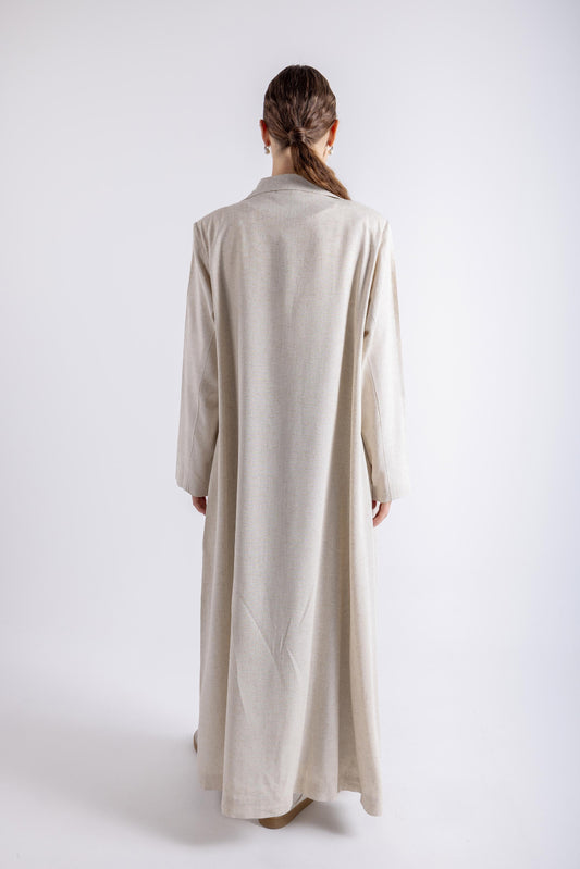 2465007-عباية بليزر مع تفاصيل أزرار