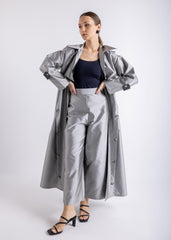 عباية بتصميم معطف ترنش