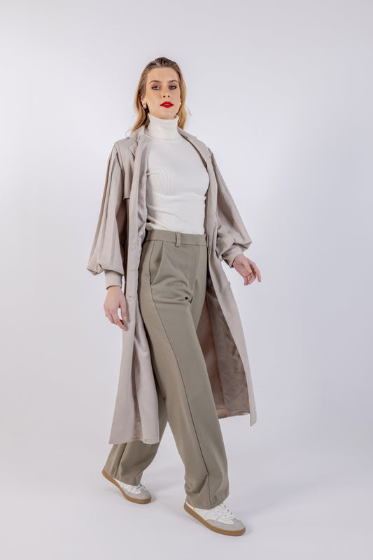 Elegant Wide-Leg High-Waist Pants