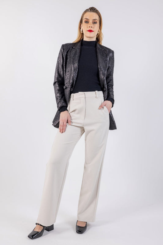 Elegant Wide-Leg High-Waist Pants