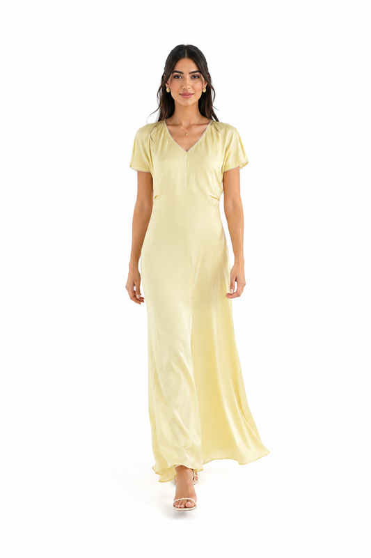 Luna Satin Maxi Dress