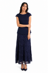 Celeste Lace Hem Maxi Dress