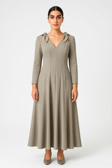 The Aurelia Sculpted Midi Dress