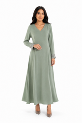 Embellished Cuff Maxi Dress