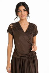 Aurélia Embellished Satin Maxi Dress