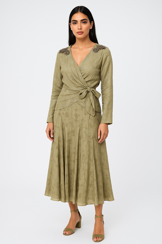 Flowy High-Waist Midi Skirt