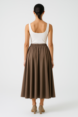 Fluid A-Line Midi Skirt