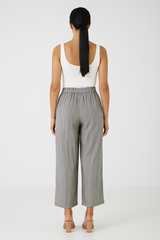 Wide-Leg Textured Pants
