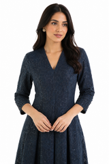 Celeste Embellished Lace Midi Dress