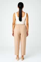 Wrap Detail Wide-Leg Pants