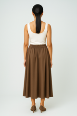 Classic Flowing Midi Skirt