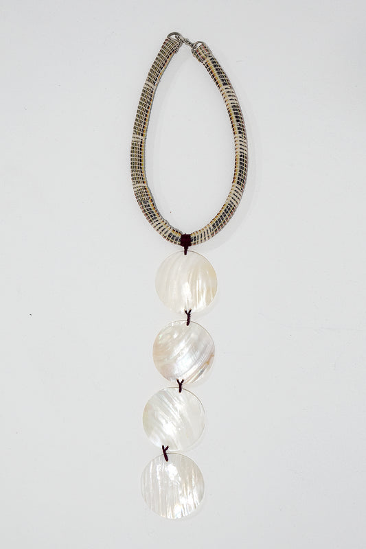 Elegant Layered Shell Pendant Necklace