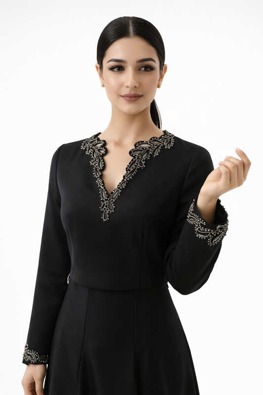 The Amara Embellished Crop Top