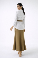 Belted Tailored Cotton Shirt