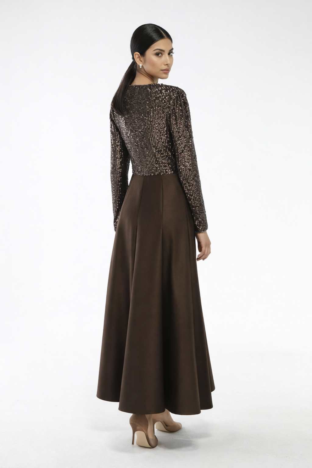The Celestia Embellished Evening Dress - Montania Shop