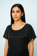 Scoop Neck Embellished Lace Top