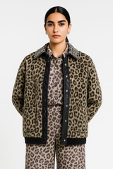 The Valeria Leopard Statement Jacket