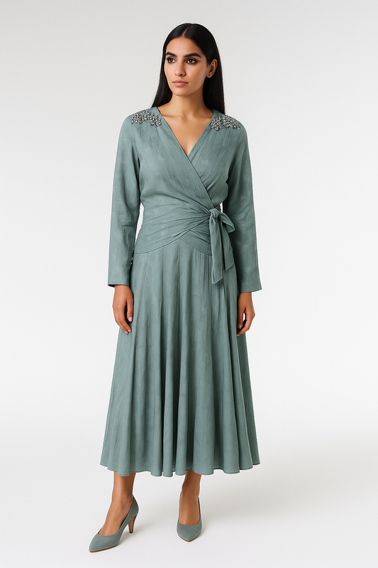 Flowy High-Waist Midi Skirt