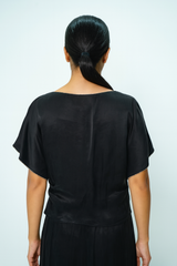 Scoop Neck Embellished Lace Top