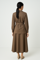 Classic Flowing Midi Skirt