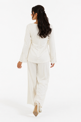 بنطال واسع بانسيابية ناعمة