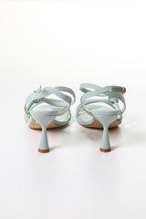 Elegant Twist Strap Heeled Sandals – Sleek Style for Any Occasion