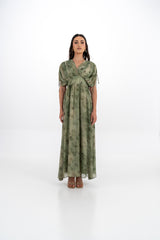 Soft Drape Floral Maxi Dress