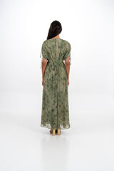 Soft Drape Floral Maxi Dress