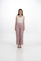 Lace Wide-Leg Pants