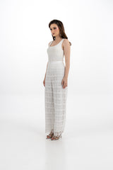 بنطال واسع من الدانتيل