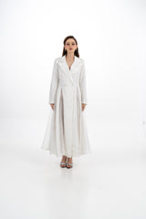 فستان بليزر طويل بتصميم رسمي أنيق