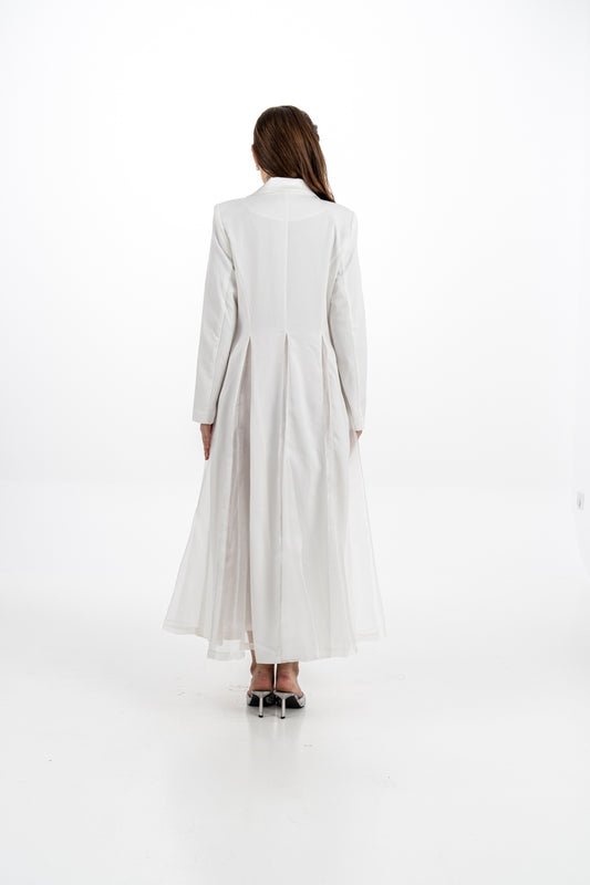 Elegant Tailored Long Blazer Dress