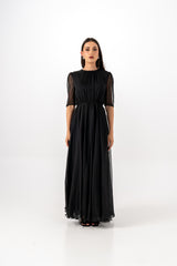 Luxurious Maxi Dress with Removable Embellished Jacket