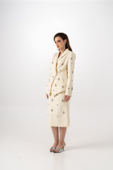 Embellished Crystal Detail Blazer