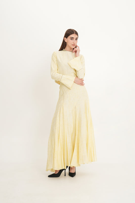 Flowy Textured Maxi Skirt