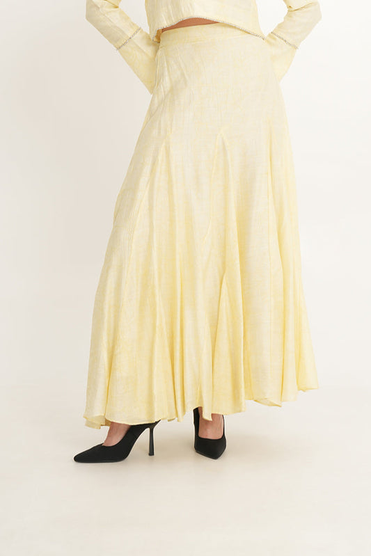 Flowy Textured Maxi Skirt