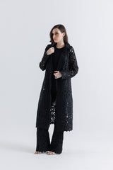 بنطال واسع من قماش الليزر كَت