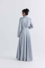 Knotted Front High-Low Maxi Dress