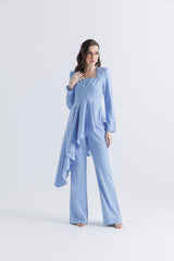 High-Waisted Tailored Wide-Leg Pants