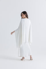 Embellished Cape Kaftan Dress