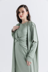 كارديغان مفتوح طويل بقصة انسيابية