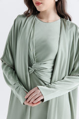 كارديغان مفتوح طويل بقصة انسيابية